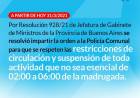 Covid-19 NUEVAS RESTRICCIONES