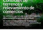 Controles de terrenos y relevamiento de comercios ⠀