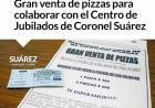 Gran venta de pizzas para colaborar con el Centro de Jubilados de Coronel Suárez⠀