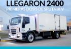 LLEGARON 2400 1° DOSIS DE SPUTNIK V: “Seguimos vacunando”⠀