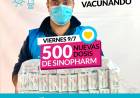 Más vacunas más esperanzas: llegaron 500 dosis de SINOPHARM