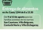 Entrega de alimentos del mes de agosto