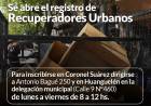 Se abre el registro de Recuperadores Urbanos del distrito⠀