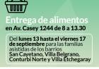 Entrega de alimentos del mes de septiembre