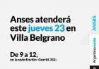 Anses atenderá en Villa Belgrano