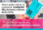 ¡Atención! Desde hoy ''Lunes 25 de Octubre'' la entrega de credenciales no es más por orden alfabético