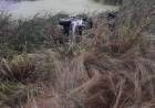 Trágico vuelco en Ruta 65, un hombre muere ahogado tras volcar