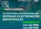 CREUS: Se abrieron las inscripciones para cursar la Tecnicatura Universitaria en Sistemas Electrónicos Industriales Inteligentes