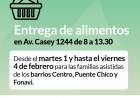 ENTREGA DE ALIMENTOS DEL MES DE FEBRERO