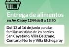 Entrega de alimentos del mes de junio