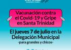 Vacunación contra el Covid-19 y Gripe en Santa Trinidad
