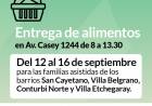 Entrega de alimentos del mes de septiembre