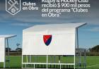 El Coronel Suárez Rugby & Hockey Club recibió $ 900 mil pesos del programa “Clubes en Obra”