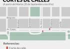 Corte de calles: para el armado del escenario donde tocará KAPANGA