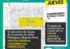 Atención vecinos de la zona céntrica: Recolección Diferenciada