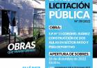 Licitacion Publica: construcción de dos aulas en sector patio y piso deportivo