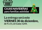 Cajas navideñas para familias asistidas