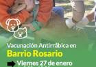 Campaña de vacunación antirrábica en Barrio Rosario