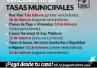 Vencimiento de Tasas Municipales del mes de febrero