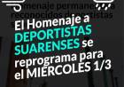 Se REPROGRAMA la inauguración del Paseo del Deportista
