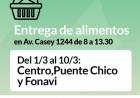 Entrega de alimentos del mes de marzo
