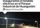 Inauguramos el tendido eléctrico en el Parque Industrial de Huanguelén
