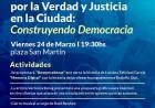 Conmemoración del Día de la Memoria por la Verdad y Justicia en la Ciudad: Construyendo Democracia