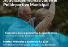 Actividades recreativas en el Polideportivo Municipal