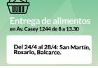 Entrega de alimentos del mes de abril