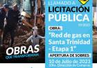 Licitacion Publica: Red de Gas en Santa Trinidad – ETAPA I