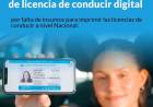 Por falta de insumos en Nación, continua la habilitación del uso de licencia de conducir digital