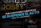 Se suspende el acto por el 137° aniversario de Pueblo San José