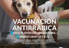 Campaña de vacunación antirrábica en el playón del ferrocarril