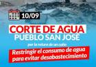 ATENCION CORTE DE AGUA EN SAN JOSÉ 