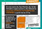 Reciclar es fácil: separá y sacá tu bolsa la noche anterior