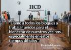 Moccero inauguró las sesiones y llamó a la unidad para enfrentar los desafíos del distrito