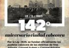 28 de mayo de 1883 Aniversario Ciudad Cabecera