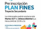 ¡INSCRIPCIONES A FINES!