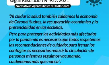 Coronel Suárez continúa en Fase 4 