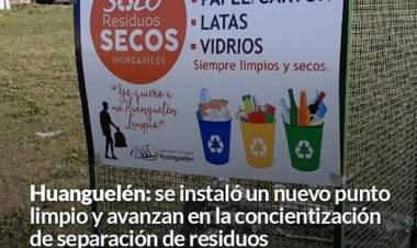 Huanguelén: Se instaló un nuevo punto limpio 