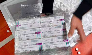 LLEGARON 1400 1° DOSIS DE ASTRAZENECA