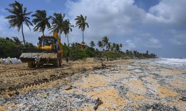 Las playas de Sri Lanka podrían sufrir la peor contaminación de la historia