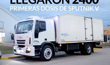 LLEGARON 2400 1° DOSIS DE SPUTNIK V: “Seguimos vacunando”⠀