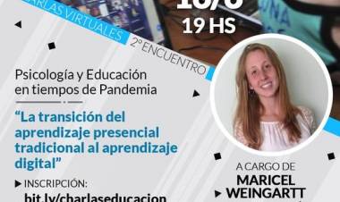 Segunda Charla Virtual: "Psicología y Educación en tiempos de Pandemia"