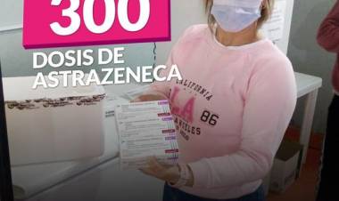 Llegaron 300 nuevas dosis⠀