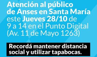 Anses Mas Cerca de la Gente: Atención al público en el Punto de Contacto de Anses en Santa María