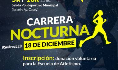 Se inauguran las nuevas luminarias con una gran “Carrera Nocturna”