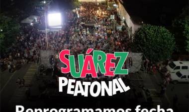 #SuarezPeatonal: Reprogramamos fecha 