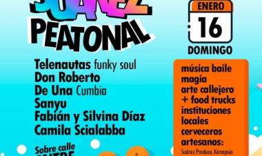 A pedido de la población: #SuarezPeatonal vuelve a recargar el verano suarense