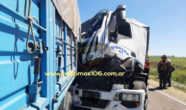 Un chófer salvo su vida de milagro